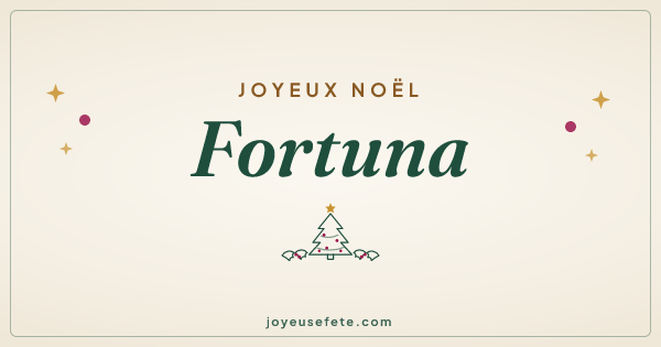 Image « Joyeux Noël Fortuna » au format large