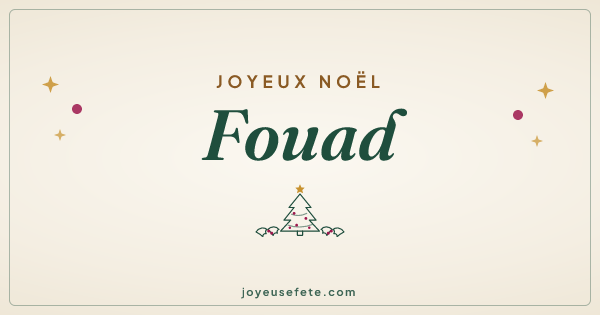 Image « Joyeux Noël Fouad » au format large