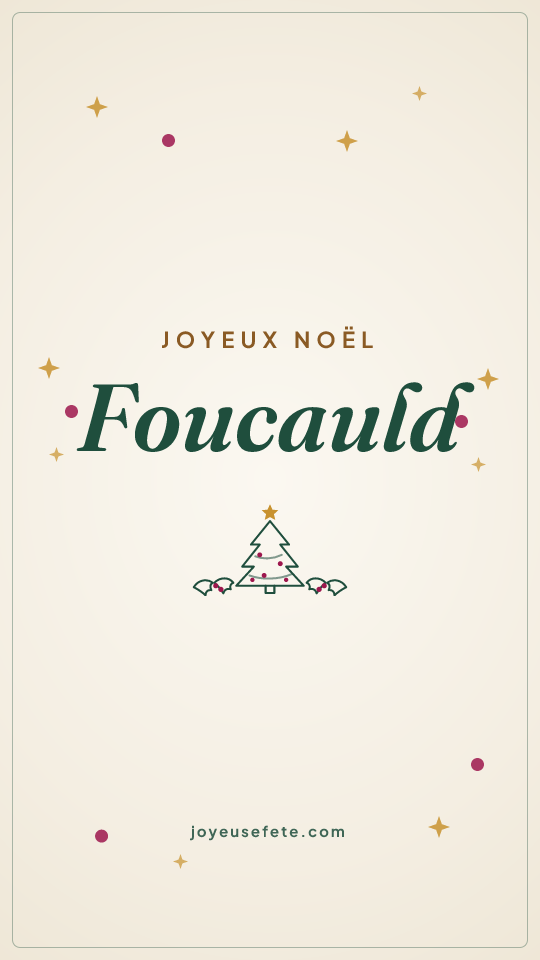 Image « Joyeux Noël Foucauld » au format story