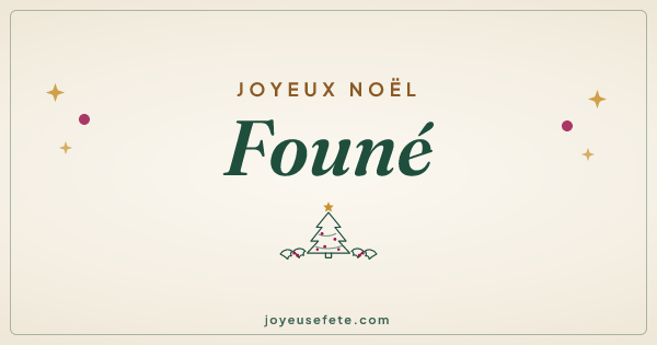 Image « Joyeux Noël Founé » au format large