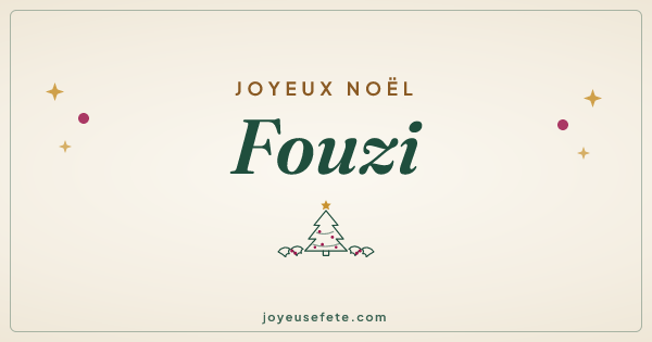 Image « Joyeux Noël Fouzi » au format large