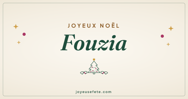 Image « Joyeux Noël Fouzia » au format large