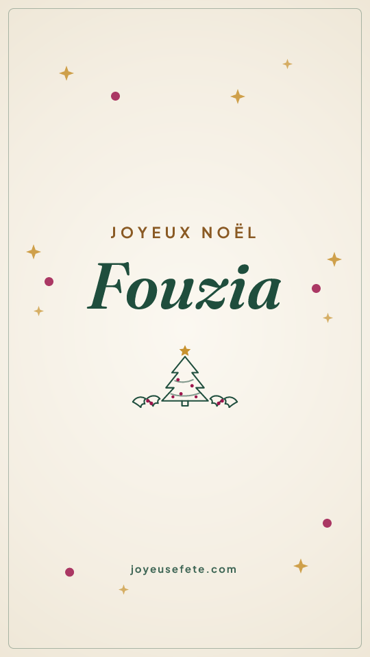 Image « Joyeux Noël Fouzia » au format story