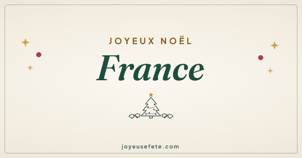 Image « Joyeux Noël France » au format large