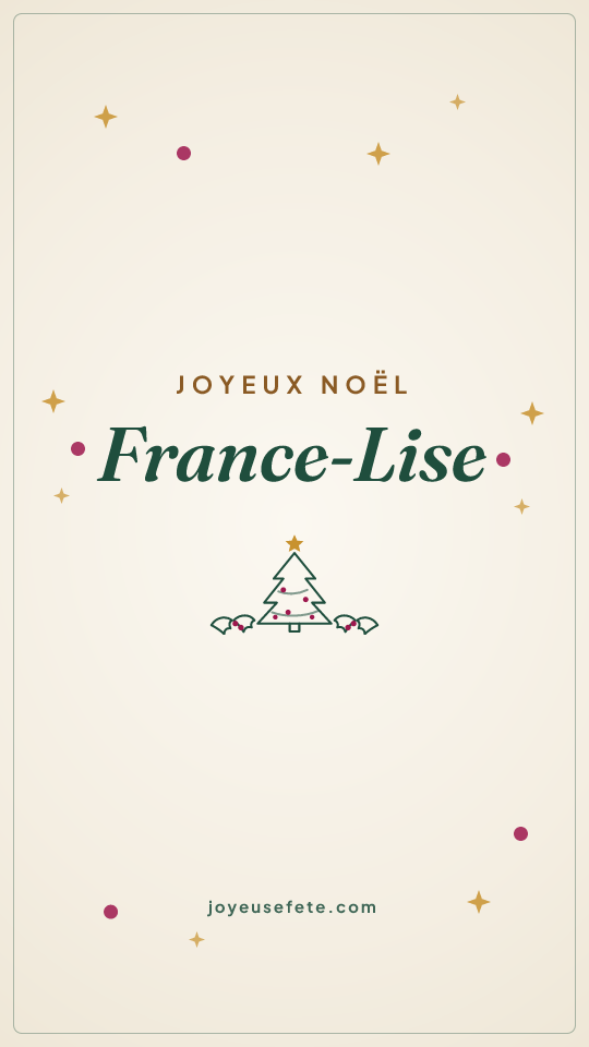 Image « Joyeux Noël France-Lise » au format story