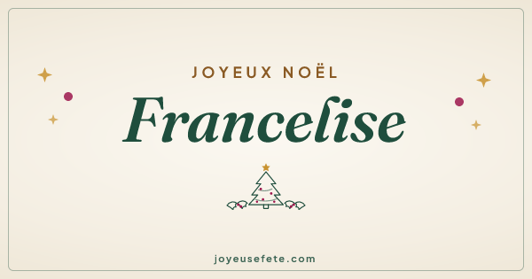 Image « Joyeux Noël Francelise » au format large