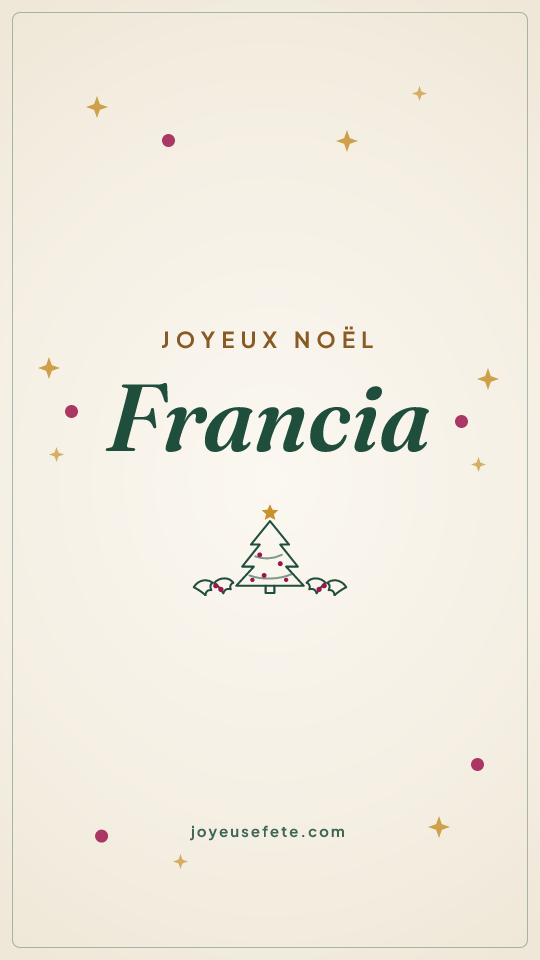 Image « Joyeux Noël Francia » au format story