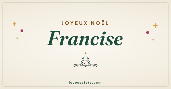Image « Joyeux Noël Francise » au format large