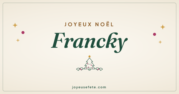 Image « Joyeux Noël Francky » au format large