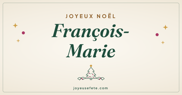 Image « Joyeux Noël François-Marie » au format large
