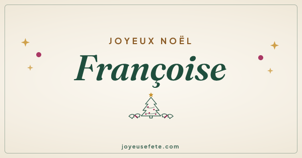 Image « Joyeux Noël Françoise » au format large