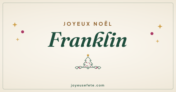 Image « Joyeux Noël Franklin » au format large