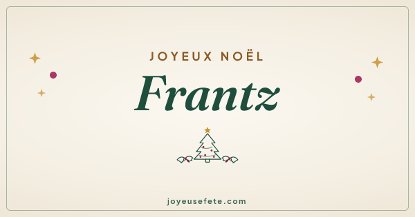 Image « Joyeux Noël Frantz » au format large