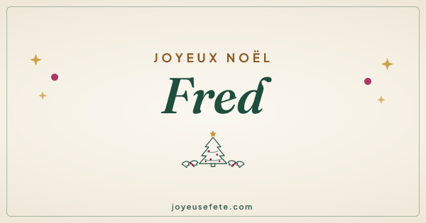 Image « Joyeux Noël Fred » au format large