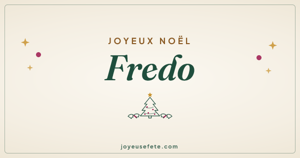 Image « Joyeux Noël Fredo » au format large