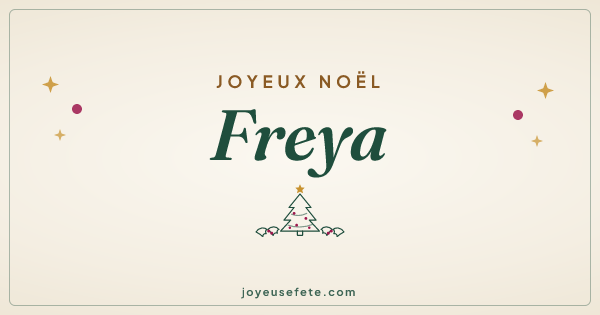 Image « Joyeux Noël Freya » au format large