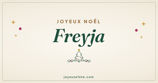 Image « Joyeux Noël Freyja » au format large