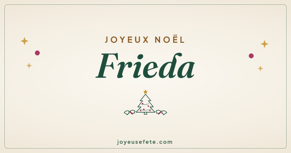Image « Joyeux Noël Frieda » au format large