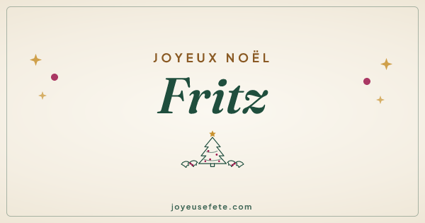 Image « Joyeux Noël Fritz » au format large