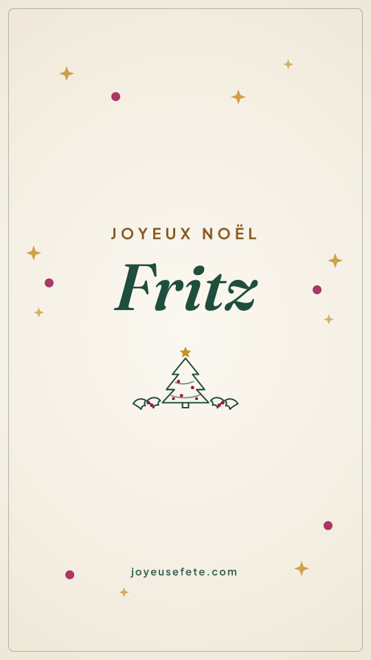 Image « Joyeux Noël Fritz » au format story