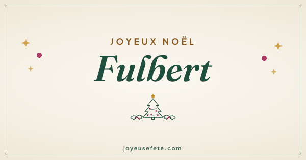 Image « Joyeux Noël Fulbert » au format large