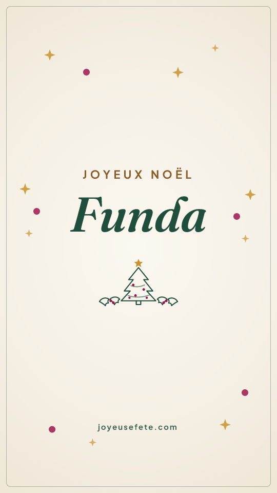 Image « Joyeux Noël Funda » au format story