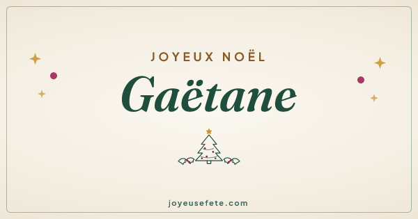 Image « Joyeux Noël Gaëtane » au format large