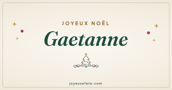 Image « Joyeux Noël Gaetanne » au format large
