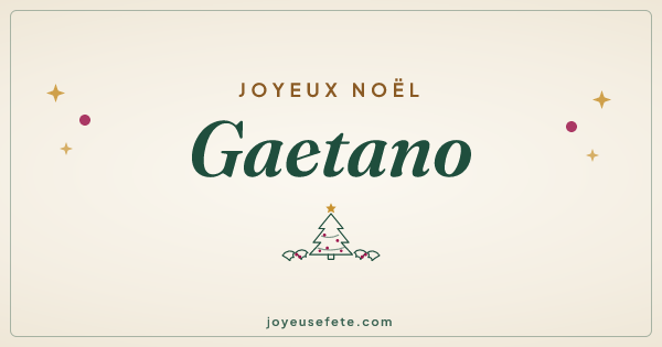 Image « Joyeux Noël Gaetano » au format large