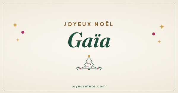 Image « Joyeux Noël Gaïa » au format large