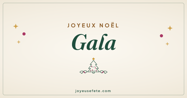 Image « Joyeux Noël Gala » au format large
