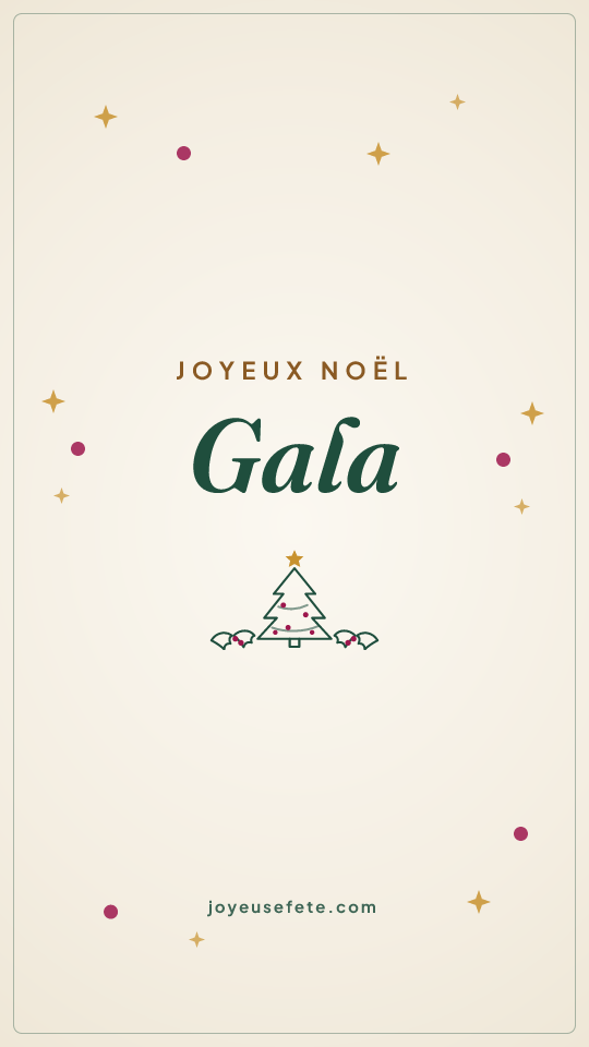 Image « Joyeux Noël Gala » au format story