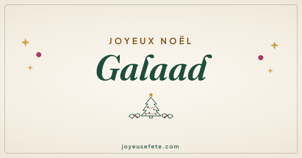 Image « Joyeux Noël Galaad » au format large