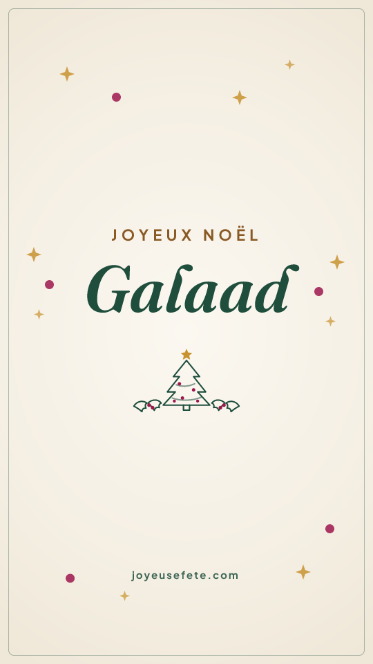Image « Joyeux Noël Galaad » au format story