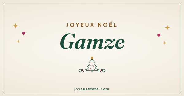 Image « Joyeux Noël Gamze » au format large