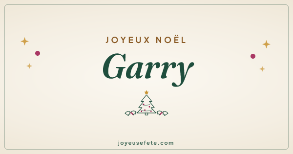 Image « Joyeux Noël Garry » au format large