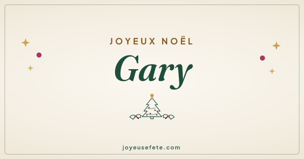 Image « Joyeux Noël Gary » au format large