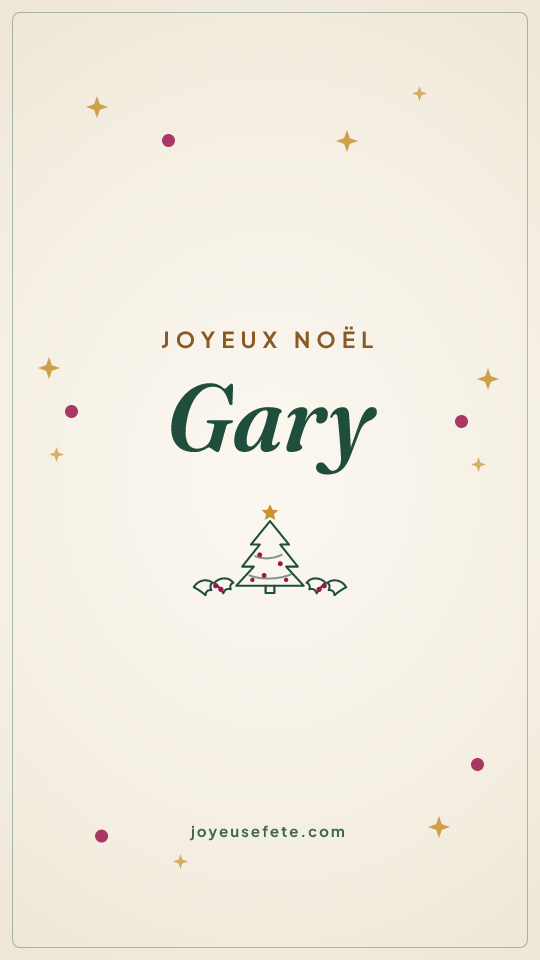 Image « Joyeux Noël Gary » au format story