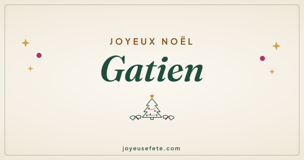 Image « Joyeux Noël Gatien » au format large