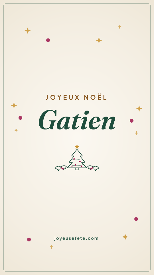 Image « Joyeux Noël Gatien » au format story