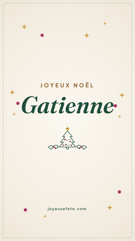 Image « Joyeux Noël Gatienne » au format story
