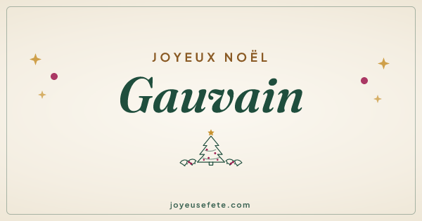 Image « Joyeux Noël Gauvain » au format large