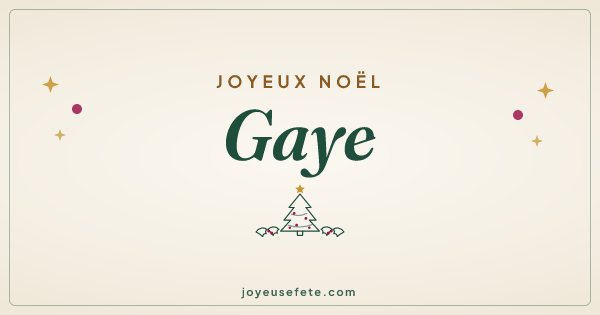 Image « Joyeux Noël Gaye » au format large