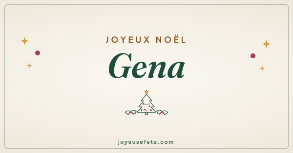 Image « Joyeux Noël Gena » au format large