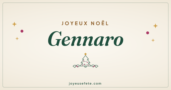 Image « Joyeux Noël Gennaro » au format large
