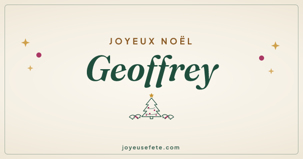 Image « Joyeux Noël Geoffrey » au format large