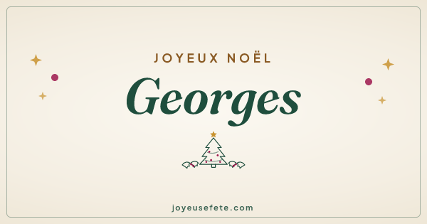 Image « Joyeux Noël Georges » au format large