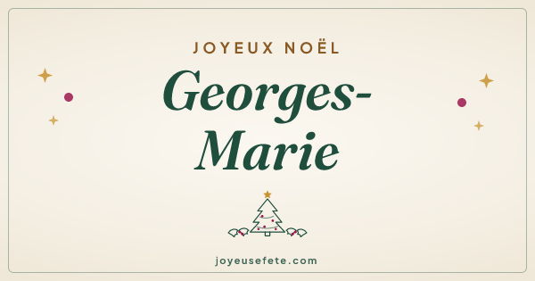Image « Joyeux Noël Georges-Marie » au format large