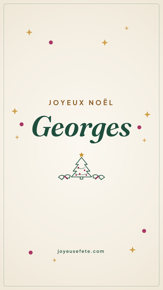 Image « Joyeux Noël Georges » au format story
