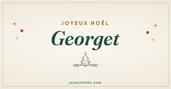 Image « Joyeux Noël Georget » au format large